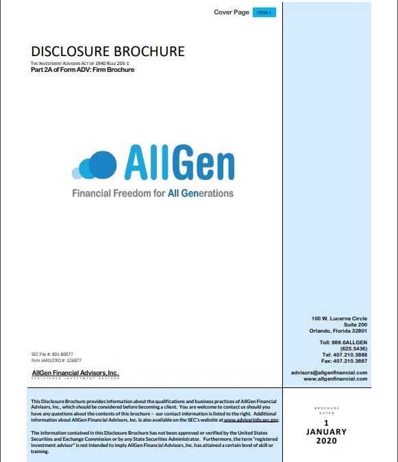 AllGen ADV Disclosure Statement